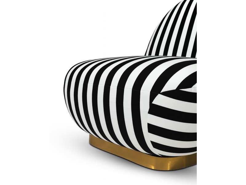 Fotel obrotowy AZURE biały / czarny - MaMaison