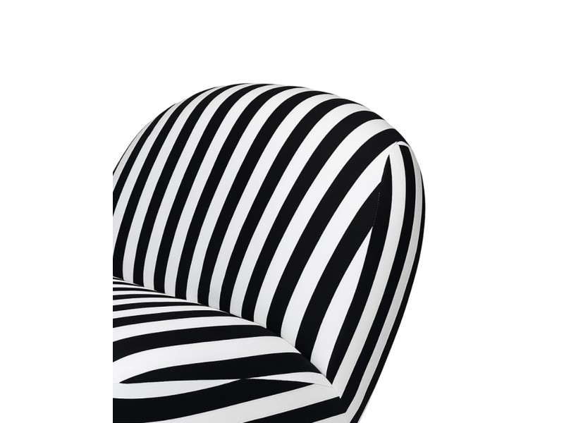 Fotel obrotowy AZURE biały / czarny - MaMaison