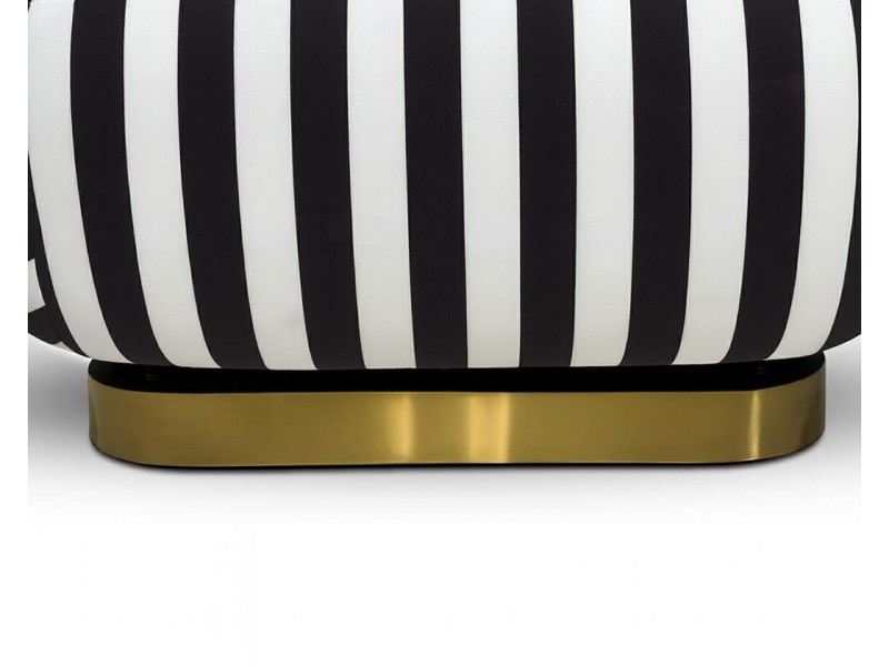 Fotel obrotowy AZURE biały / czarny - MaMaison