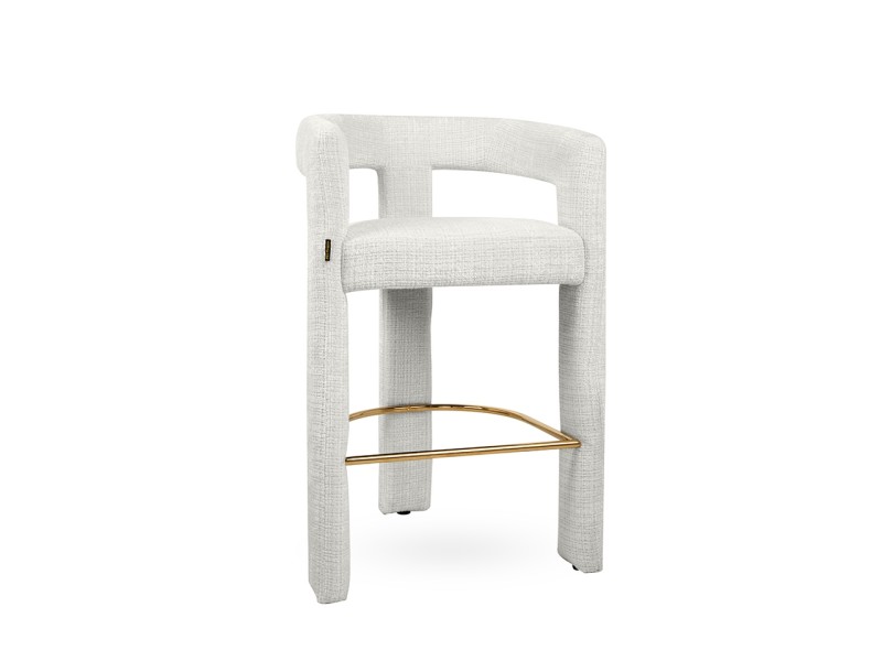 Krzesło barowe LOGAN białe - MaMaison