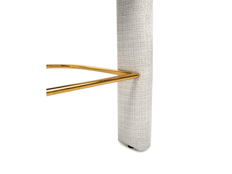 Krzesło barowe LOGAN białe - MaMaison