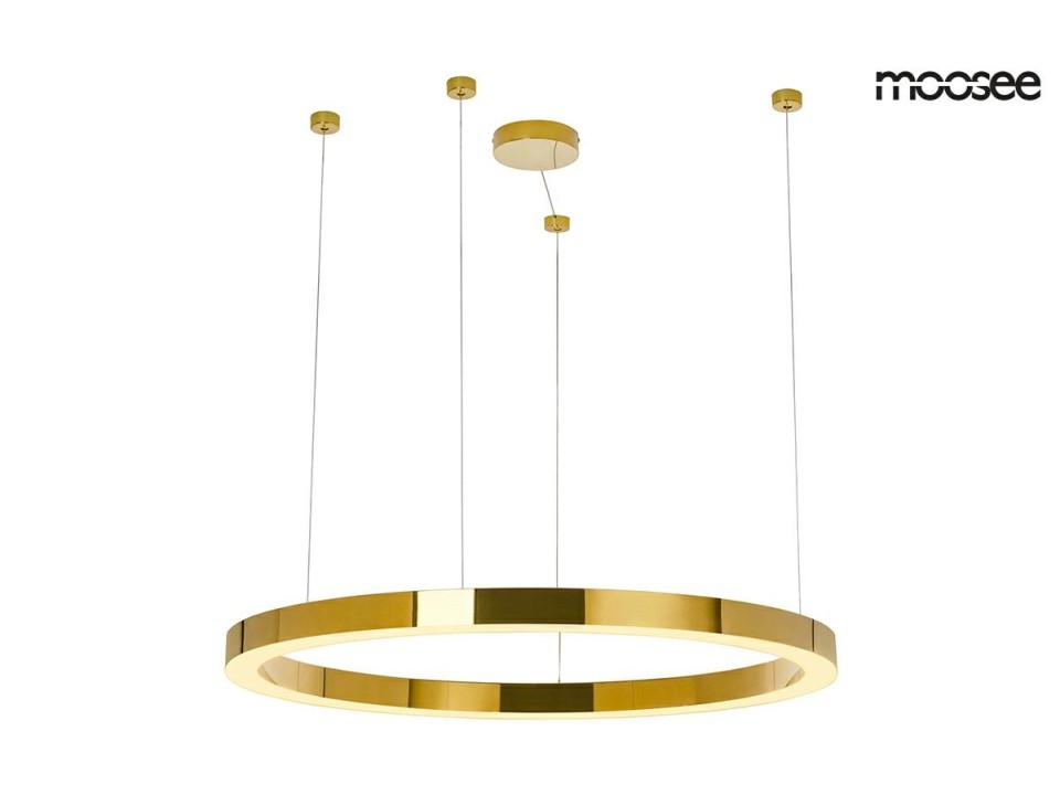 MOOSEE lampa wisząca RING LUXURY 110 złota - LED, chromowane złoto - Moosee