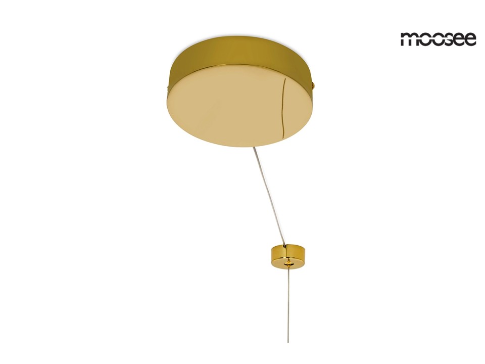 MOOSEE lampa wisząca RING LUXURY 110 złota - LED, chromowane złoto - Moosee