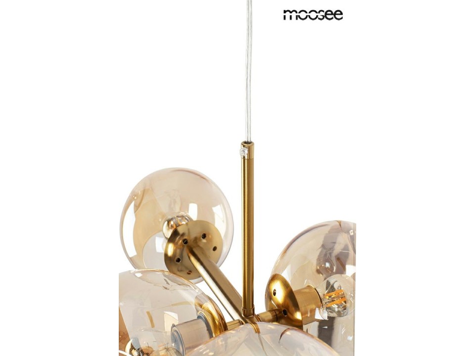 MOOSEE lampa wisząca ROMEO GOLD złota / bursztynowa - Moosee