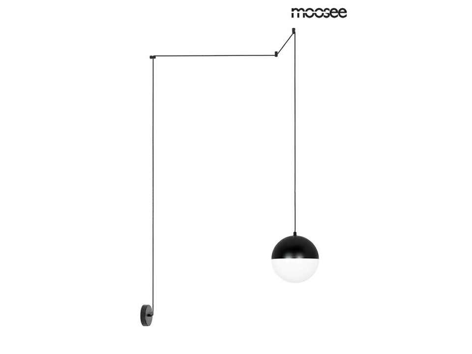 MOOSEE lampa ścienna BOWL czarna - Moosee