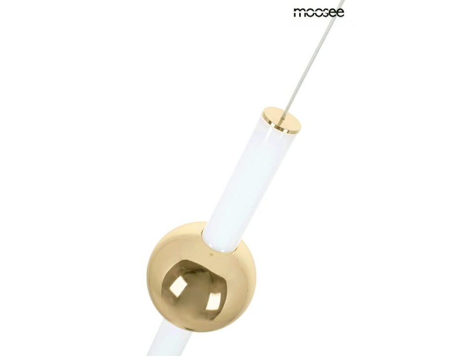 MOOSEE lampa wisząca LIBRA 60 IN biała / złota - Moosee