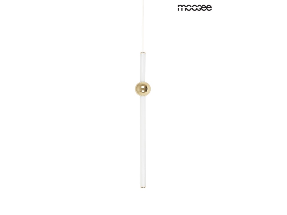 MOOSEE lampa wisząca LIBRA 60 IN biała / złota - Moosee