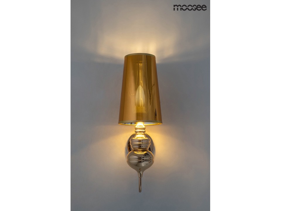 MOOSEE lampa ścienna QUEEN 15 złota - Moosee