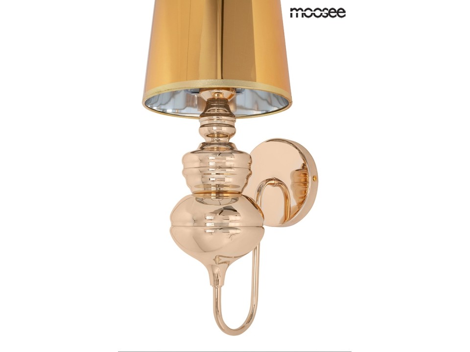 MOOSEE lampa ścienna QUEEN 20 złota - Moosee