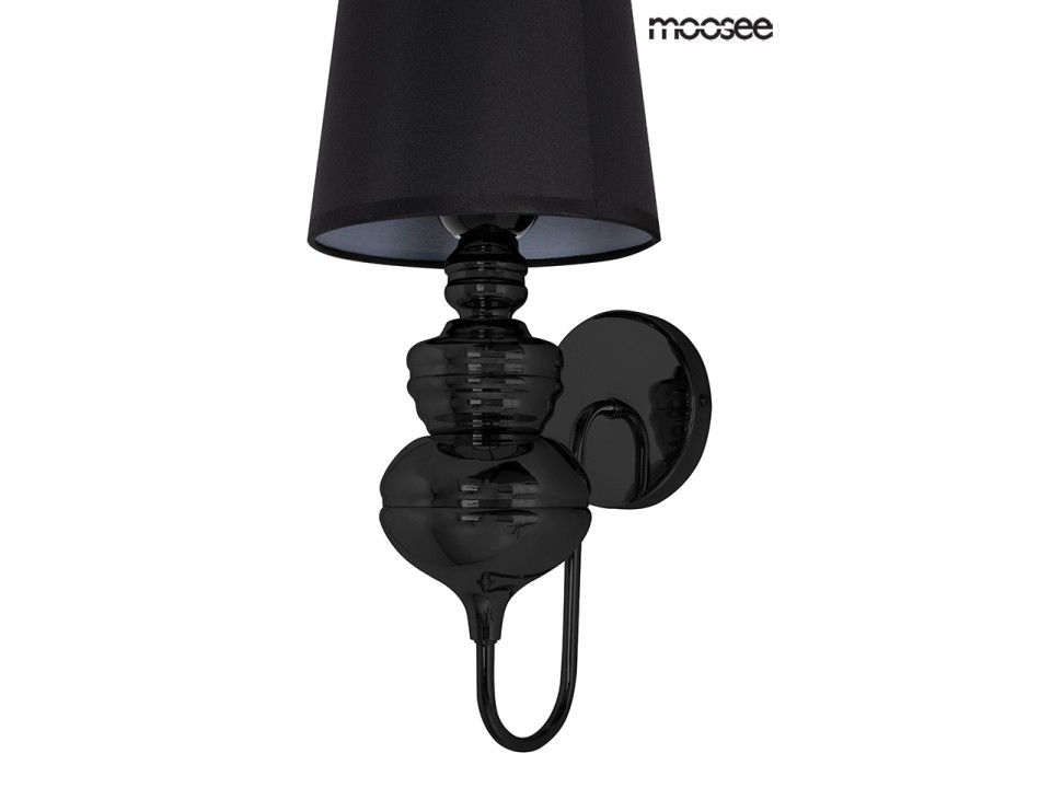 MOOSEE lampa ścienna QUEEN 20 czarna - Moosee