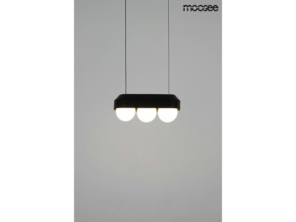 MOOSEE lampa wisząca DROPS 3 czarna - Moosee