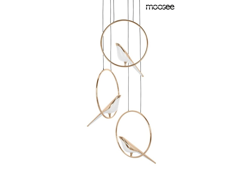 MOOSEE lampa wisząca BIRD DISC złota - Moosee
