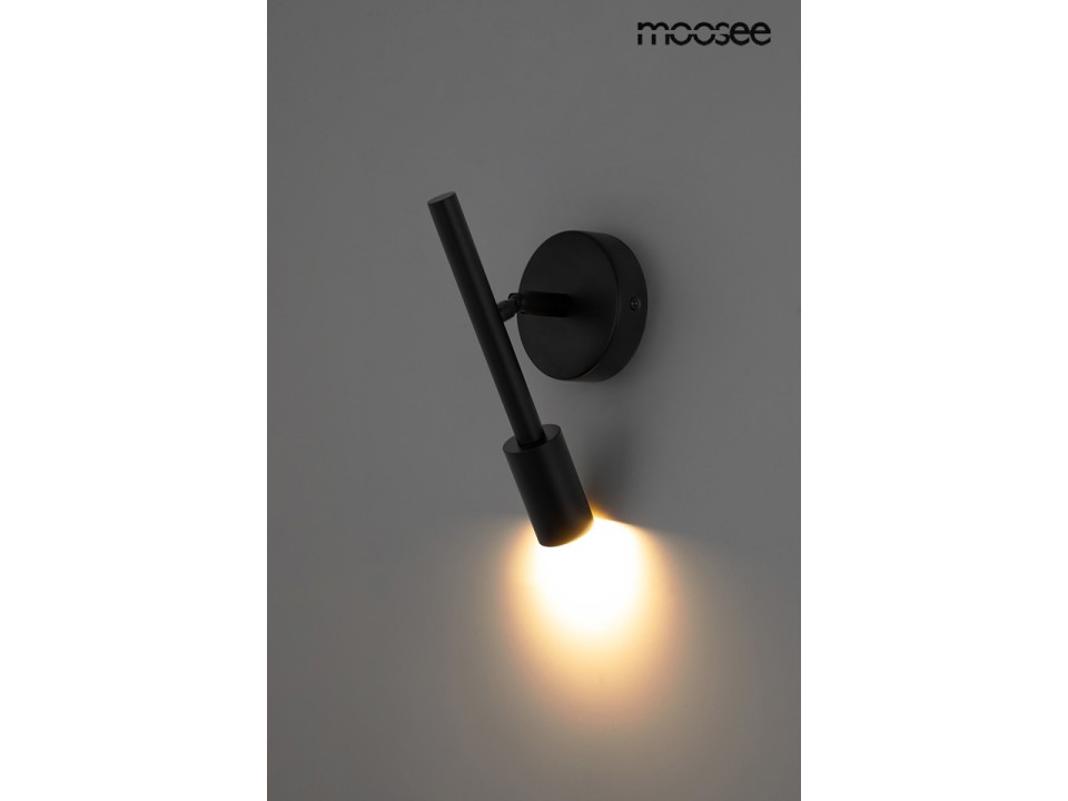 MOOSEE lampa ścienna PRISMA czarna - Moosee