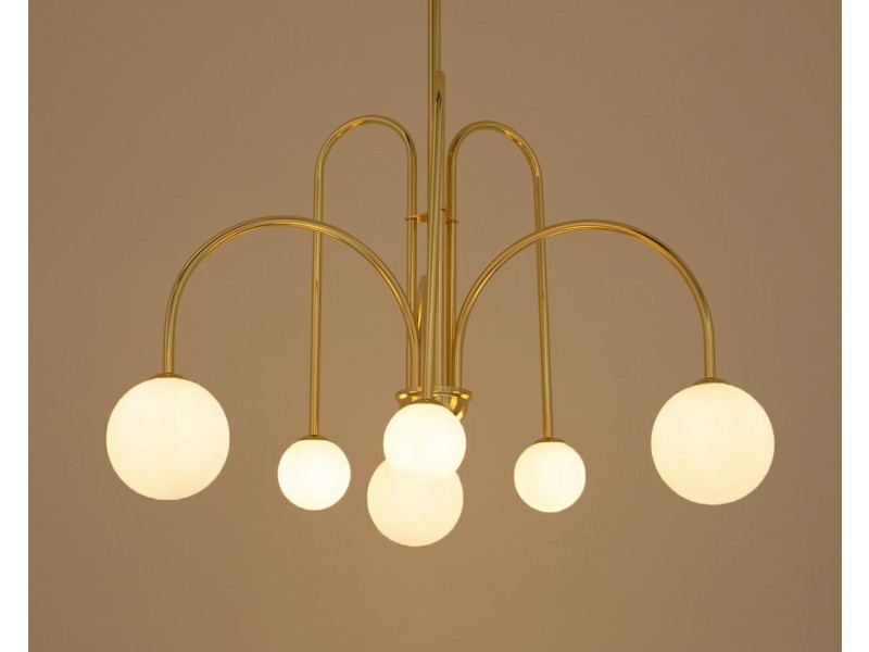 Lampa wisząca NERI złota - Moosee