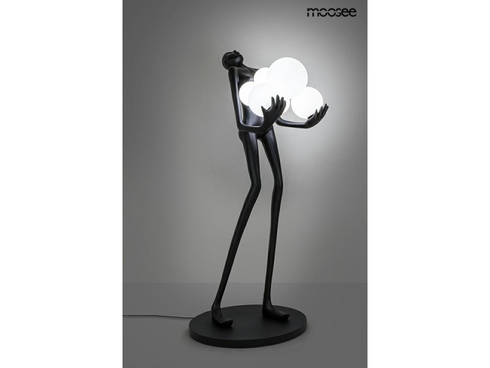 MOOSEE lampa podłogowa HUMAN czarna - Moosee