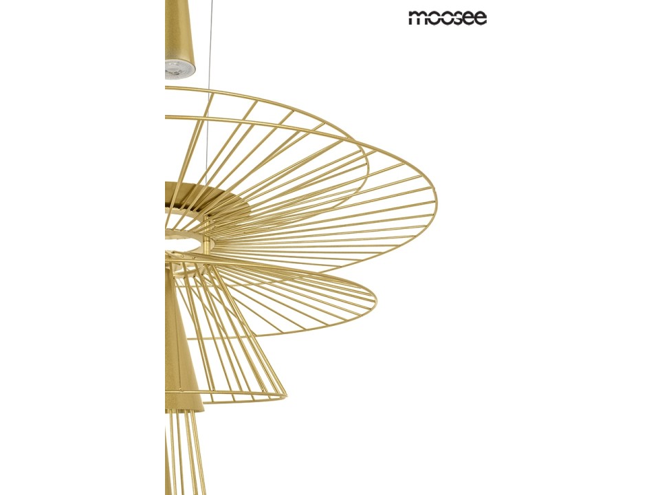 MOOSEE lampa wisząca SESTO złota - Moosee