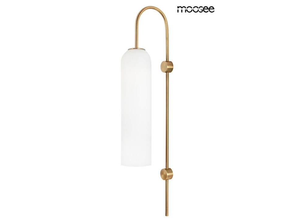 MOOSEE lampa ścienna SLACK złota / biała - Moosee