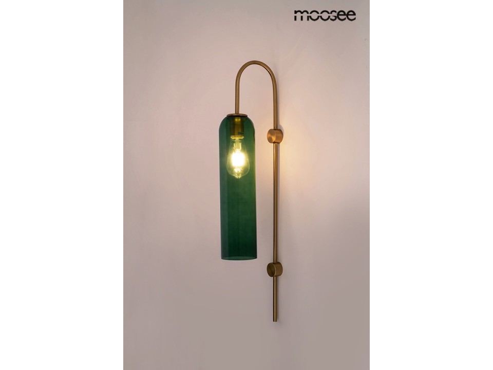 MOOSEE lampa ścienna SLACK złota / zielona - Moosee