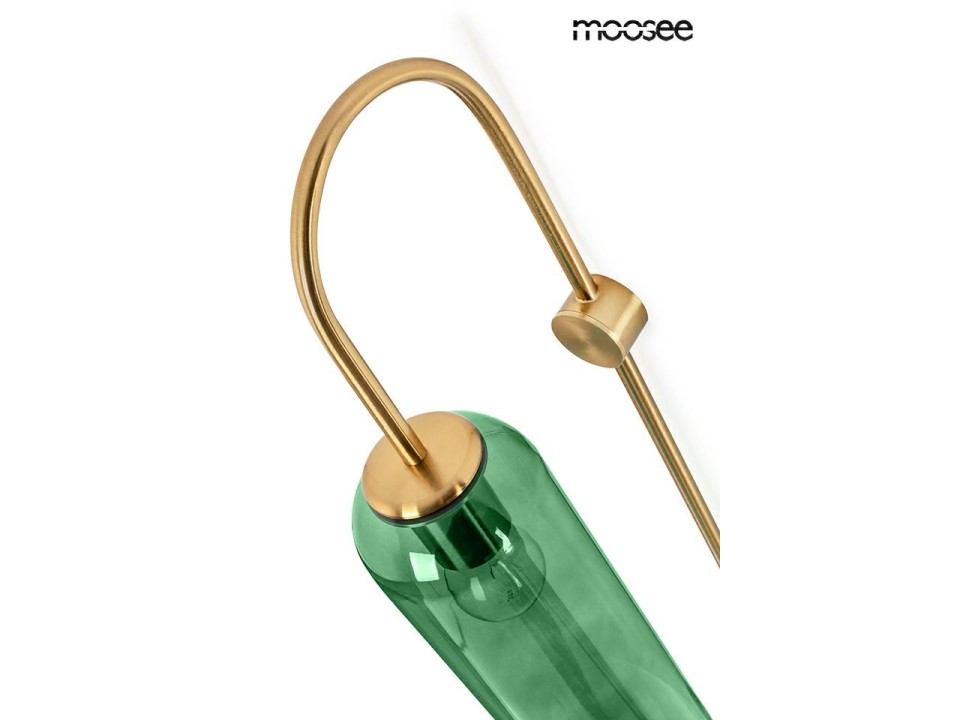 MOOSEE lampa ścienna SLACK złota / zielona - Moosee