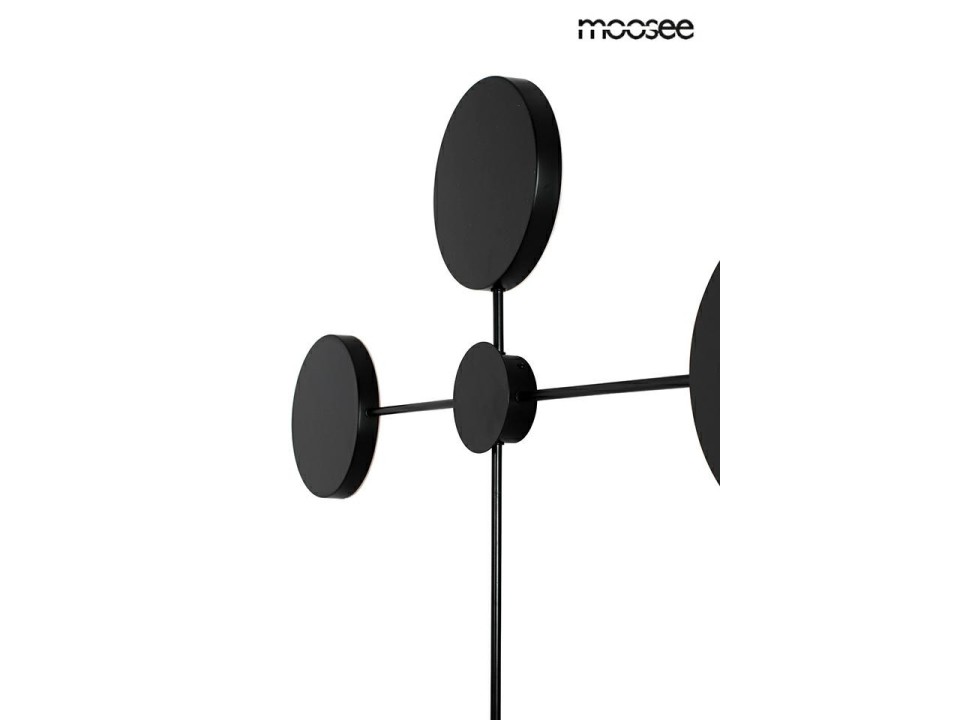 MOOSEE lampa ścienna SHADOW 4 czarna - Moosee