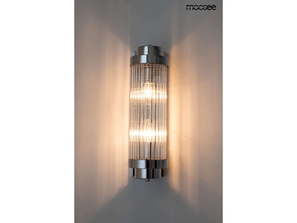 MOOSEE lampa ścienna COLUMN 40 srebrna - Moosee