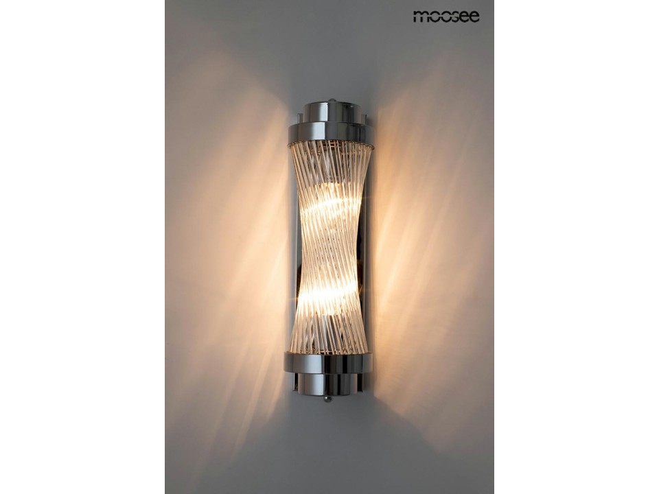 MOOSEE lampa ścienna COLUMN 40 srebrna - Moosee