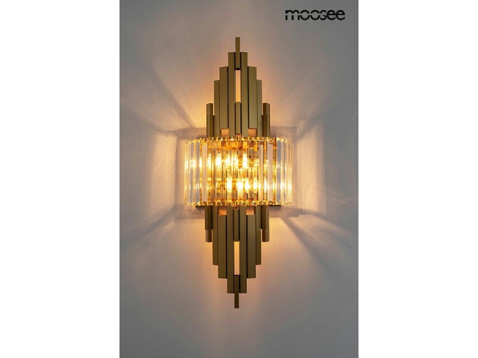 MOOSEE lampa ścienna TOWERS złota - Moosee