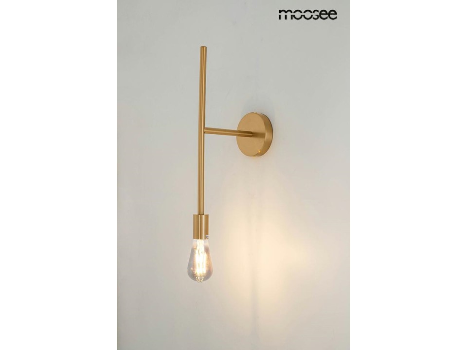 MOOSEE lampa ścienna RIVA złota - Moosee