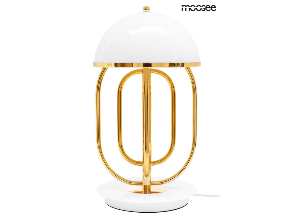 MOOSEE lampa stołowa BOTTEGA złota / biała - Moosee