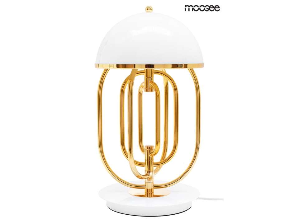 MOOSEE lampa stołowa BOTTEGA złota / biała - Moosee