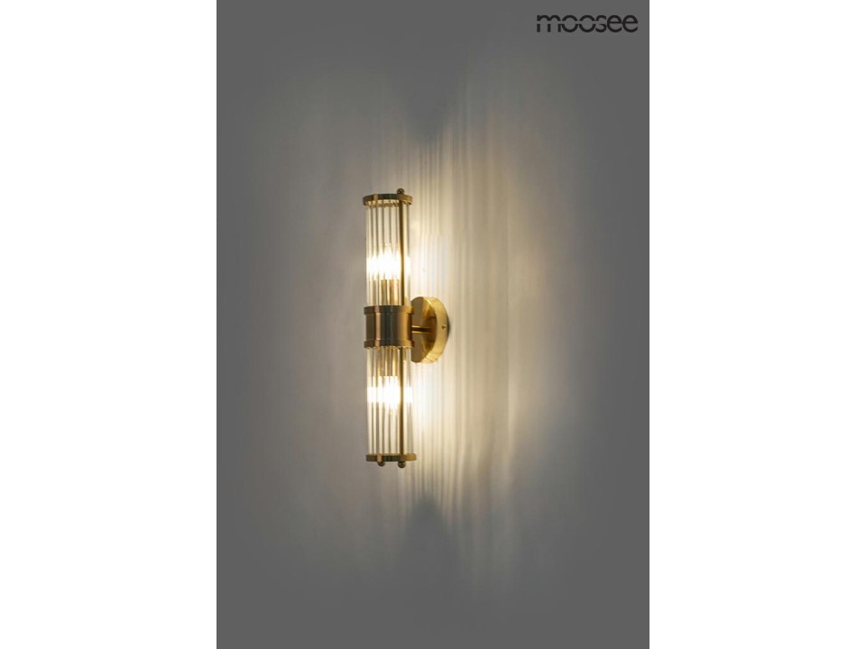 MOOSEE lampa ścienna PILAR TWIN złota - Moosee