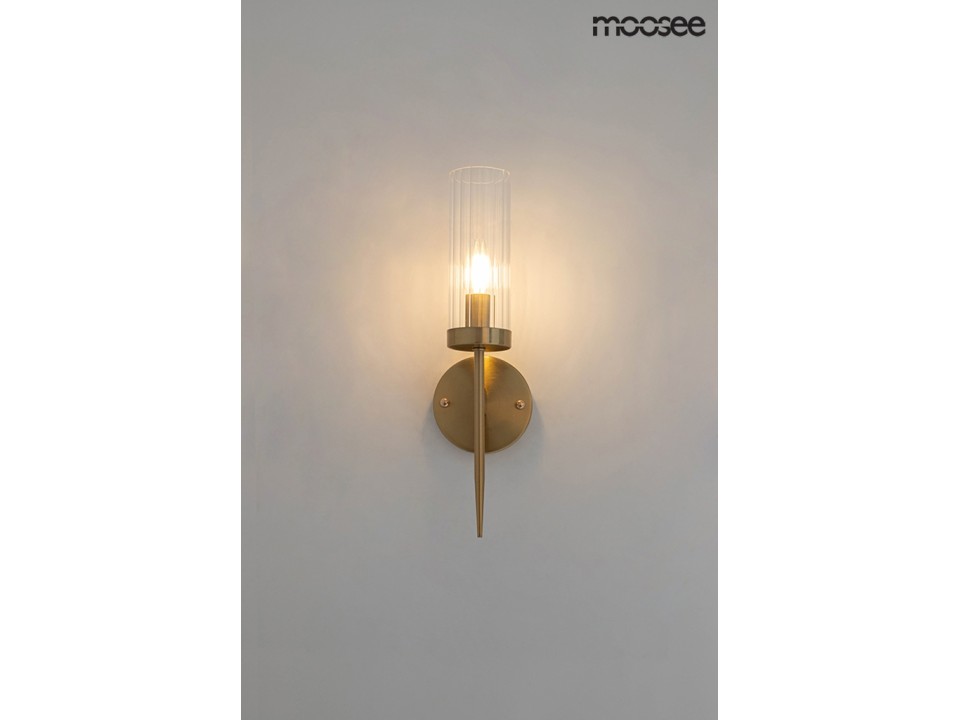 MOOSEE lampa ścienna TORCH złota - Moosee