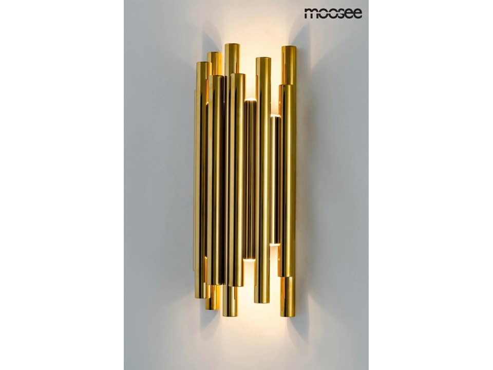 MOOSEE lampa ścienna ORGANO złota - Moosee