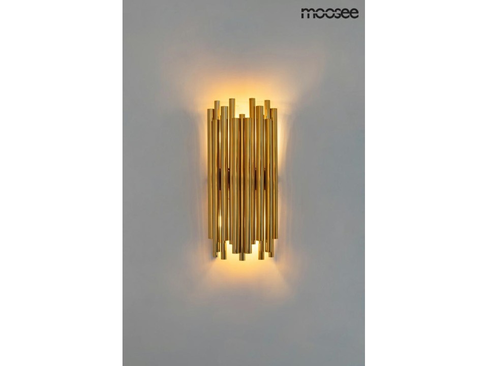 MOOSEE lampa ścienna TUBO złota - Moosee