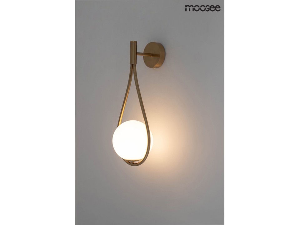 MOOSEE lampa ścienna ROMA złota - Moosee