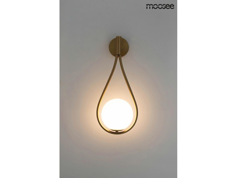 MOOSEE lampa ścienna ROMA złota - Moosee