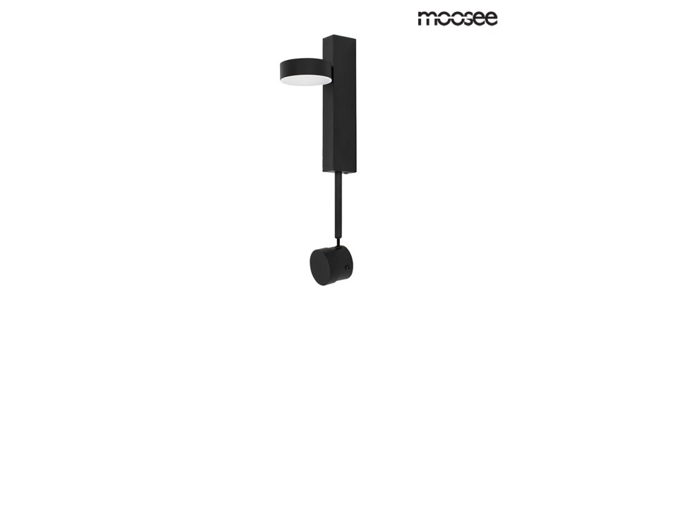 MOOSEE lampa ścienna CLARID BLACK czarna - Moosee