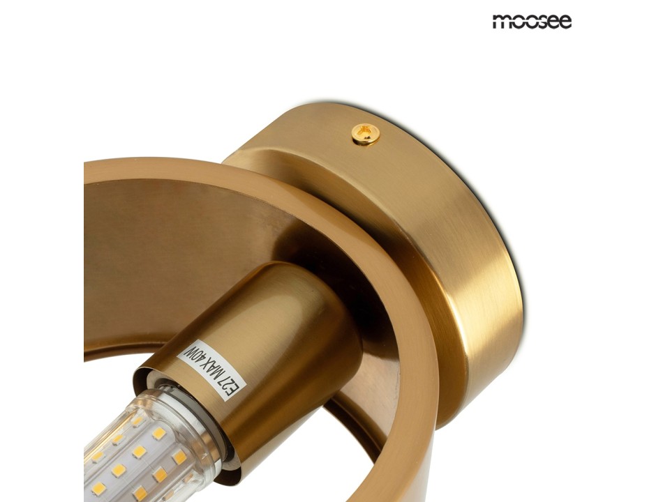 MOOSEE lampa ścienna ARRO złota - Moosee