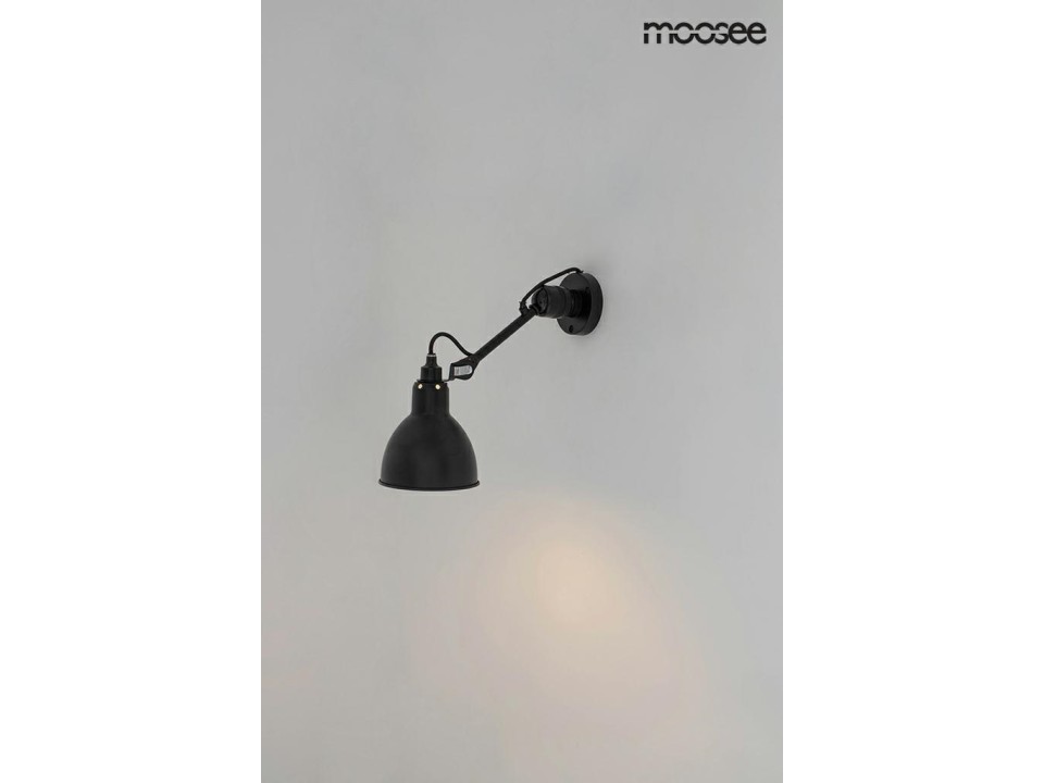 MOOSEE lampa ścienna FRANK czarna - Moosee