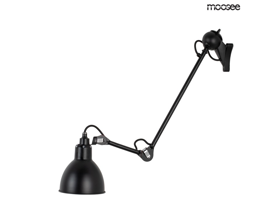 MOOSEE lampa ścienna FRANK RANGE czarna - Moosee