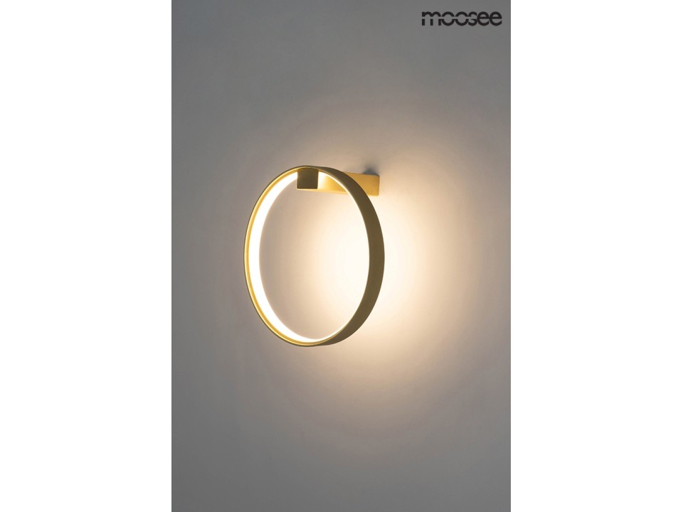 MOOSEE lampa ścienna CIRCLE WALL złota - Moosee