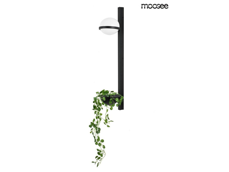 MOOSEE lampa ścienna PLANT WALL czarna - Moosee