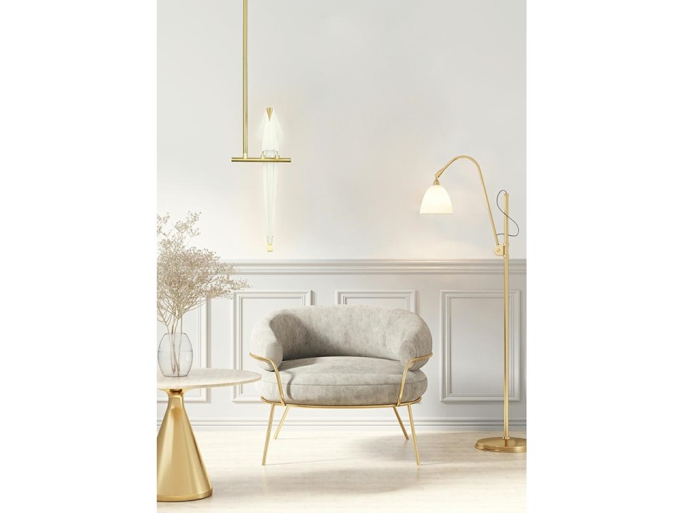 Lampa wisząca LORO 1 złota - LED - King Home