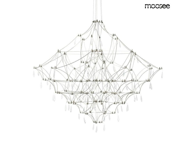 Lampa wisząca CONSTELATION 120 - LED, stal szczotkowana - Moosee