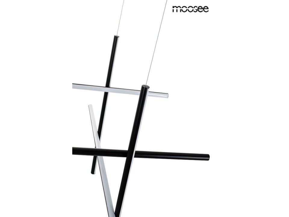 MOOSEE lampa wisząca MIKADO 8 czarna - Moosee
