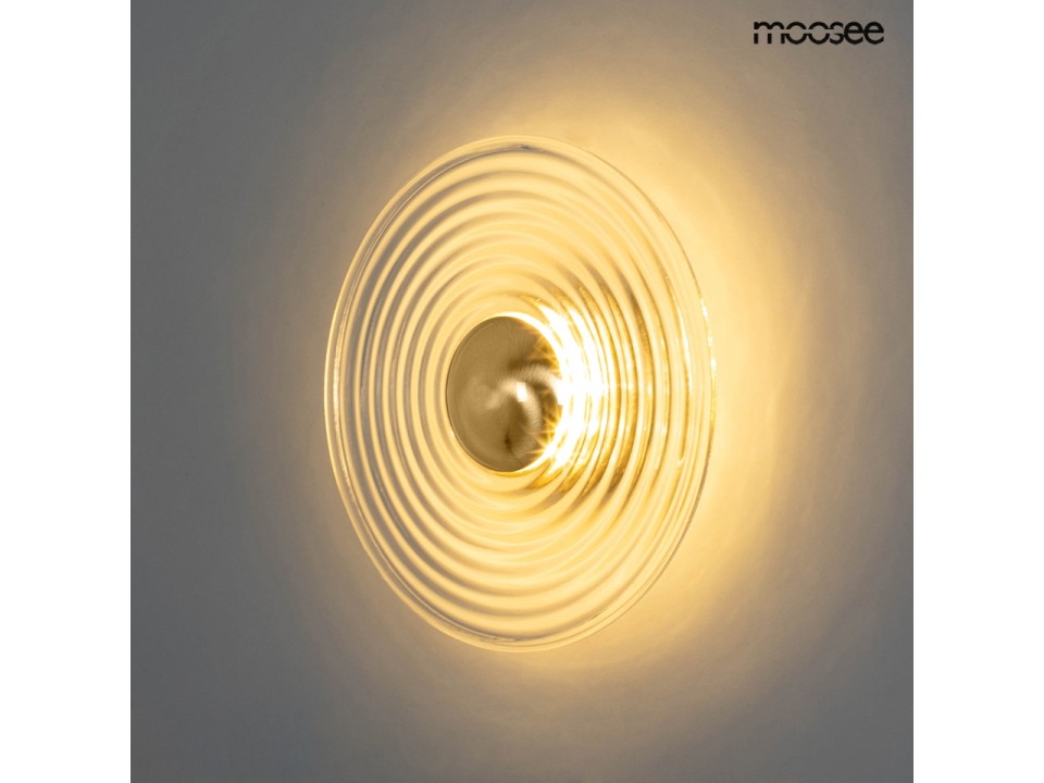 MOOSEE lampa ścienna ONDA złota - Moosee
