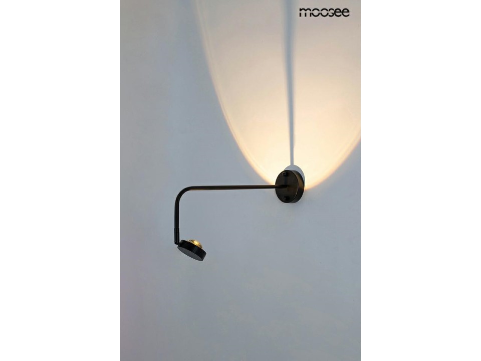 MOOSEE lampa ścienna AXEL czarna - Moosee
