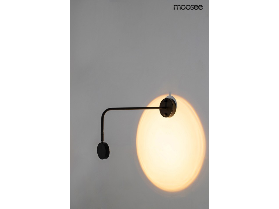 MOOSEE lampa ścienna AXEL czarna - Moosee