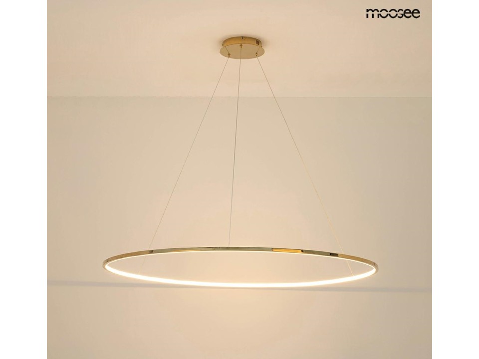 MOOSEE lampa wisząca RING SLIM 120 złota - Moosee