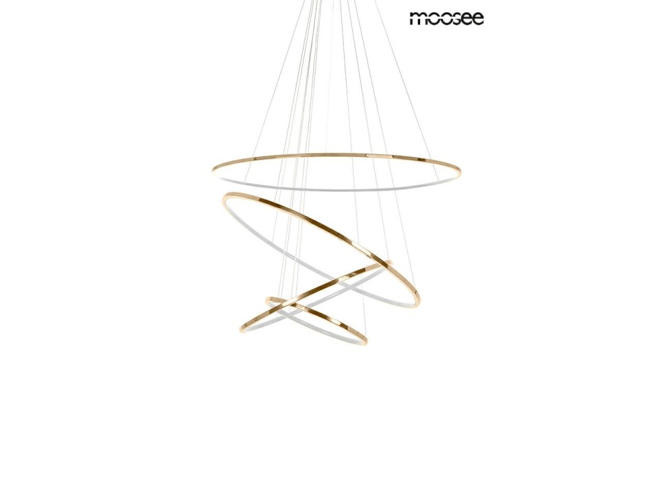 MOOSEE lampa wisząca RING SLIM M złota - Moosee